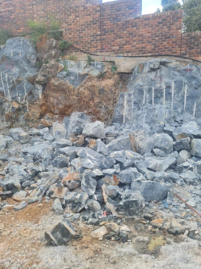 Project Meyersdale: Sensitive Rock breaking in built up area.